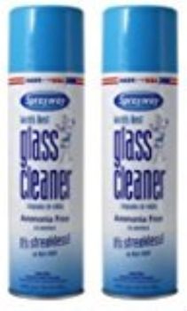2-Pack Sprayway Glass Cleaner Aerosol Spray 19-Oz