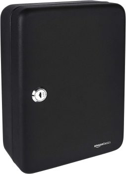 Amazon Basics Locking Steel Cabinet Security Lock Box w/48 Key Hooks