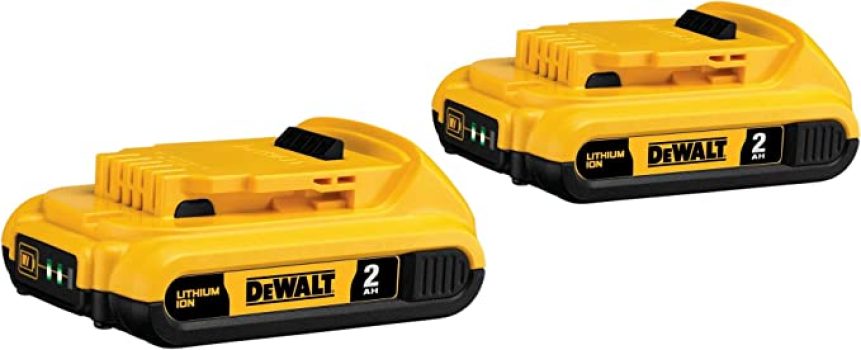 DEWALT 20V MAX Battery, Compact 2.0Ah Double Pack DCB203-2