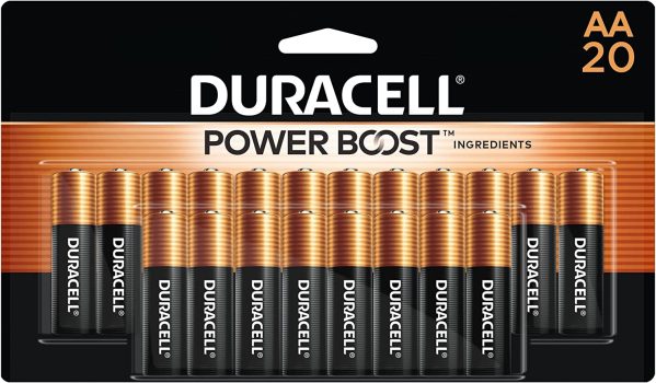 20-Count Duracell Coppertop AA Batteries