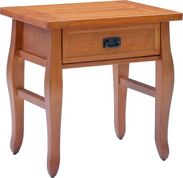 Linon 76057ANT01U Antique Finish Santa Fe End Table