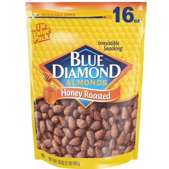 Blue Diamond Almonds Honey Roasted Snack Almonds 16-Oz