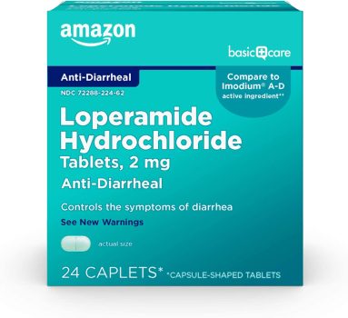 Amazon Basic Care Loperamide Hydrochloride Tablets 2mg