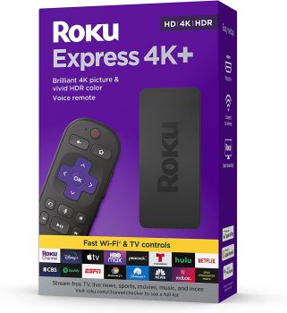 Roku Express HD Streaming Media Player w/HDMI Cable & Remote