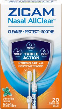 20Ct Zicam Nasal AllClear Triple Action Nasal Cleanser w/Cooling Menthol