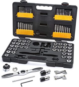 GEARWRENCH 77 Piece Ratcheting Tap and Die Set SAE/Metric