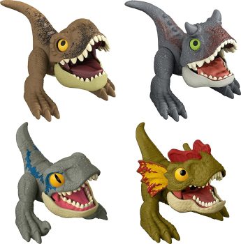 4 Pack Jurassic World Dominion Uncaged Wild Pop Ups Dinosaur Toys