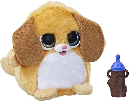 FurReal Fuzzalots Puppy Color-Change Interactive Feeding Toy