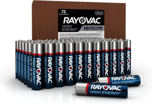 72-Count Rayovac High Energy Alkaline AAA Batteries