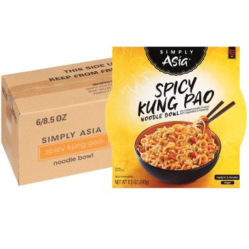 6-Pack Simply Asia Spicy Kung Pao Noodle Bowl, 8.5 oz