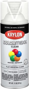 Krylon K05547007 COLORmaxx Acrylic Clear Finish 11 Ounce
