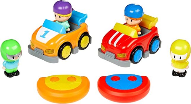 2-Pack Amazon Basics Cartoon Race Car Toys