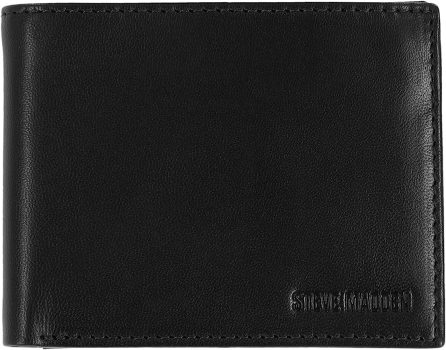 Steve Madden Mens Leather RFID Wallet Attached Flip Pocket