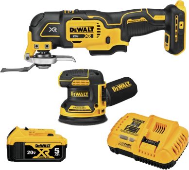 Dewalt 20V MAX XR Brushless Cordless 2-Tool Woodworking Kit