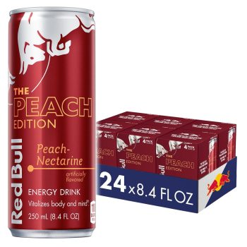 24-Pack Red Bull Peach Edition Energy Drink 8.4Oz