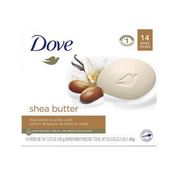 14-Ct Dove Shea Butter Beauty Bar, Gentle Skin Cleanser 3.75oz
