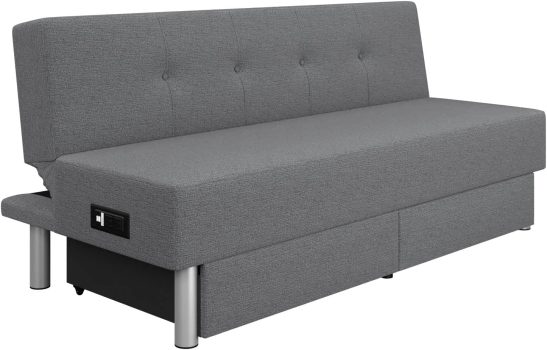 Serta Convertible Sofa Standard Charcoal