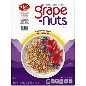 Post Breakfast Cereal, Grapes Nut 20.5-Oz