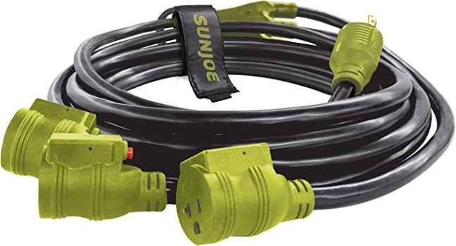 Sun Joe SJG-EXT2510-3WAY Generator Series 3 Outlet Cord 25FT