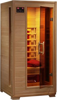 Radiant Saunas BSA2400 1-2 Person Hemlock Ceramic Infrared Sauna