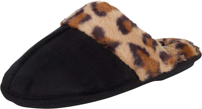 Jessica Simpson Womens Comfy Faux Fur House Slipper Scuff
