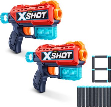 XShot Excel Double Kickback Blaster Combo w/6 Shooting Targets + 8 Darts