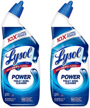 2-Pack Lysol Power Toilet Bowl Cleaner Gel for Cleaning 24oz