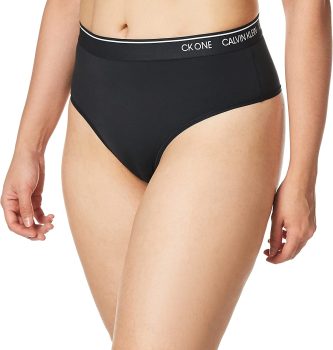 Calvin Klein Womens Ck One Micro High-Waist Thong Panty