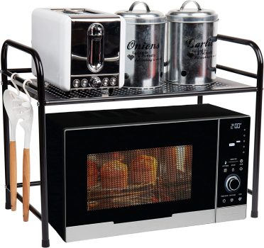 Mind Reader Microwave Oven Rack Shelf Unit