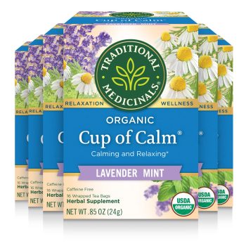 96-Count Traditional Medicinals Organic Cup of Calm Tea