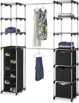 Whitmor Deluxe Double Rod Adjustable Closet Organization System