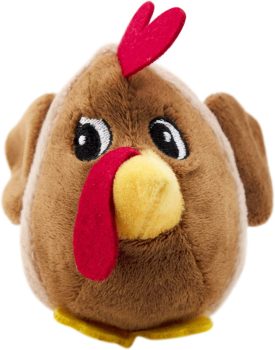 Outward Hound Fattiez Chicken Plush Squeaky Dog Toy XS