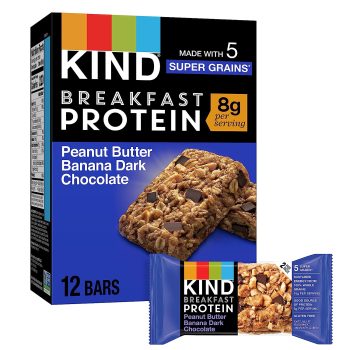 30ct KIND Breakfast Peanut Butter Banana Dark Chocolate Protein Bars 1.76oz