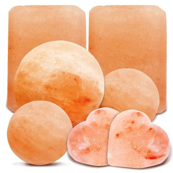 JOVIAL Himalayan Rock Salt Massage Stones 7 Piece Set