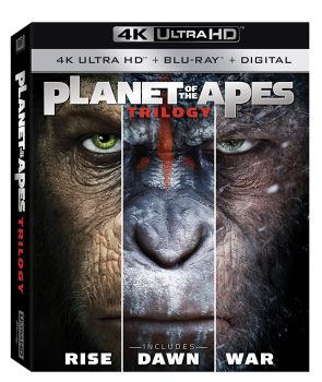 Planet of the Apes Trilogy 4K UHD + Blu-ray + Digital