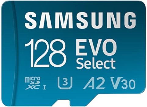 Samsung EVO Select 128GB MicroSDXC Memory-Card + Adapter