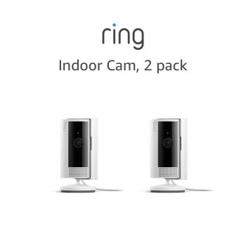 2-Pack Ring Indoor Cam 1080p HD Video & Color Night Vision