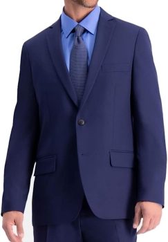 Haggar Mens Active Series Stretch Slim Fit Suit Jacket