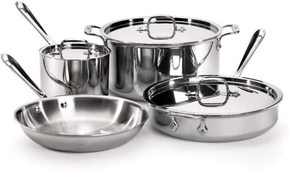 All-Clad Stainless Steel 7-Pc. Cookware Set