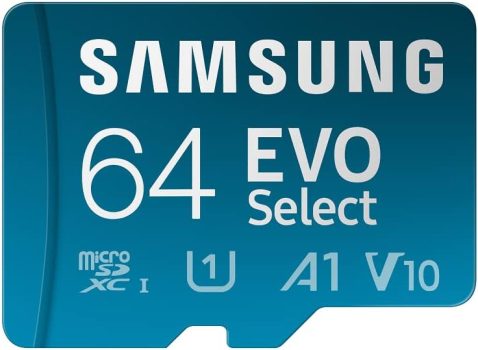 Samsung EVO Select + Adapter 64GB microSDXC Memory Card