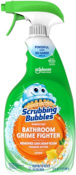2 Scrubbing Bubbles Disinfectant Bathroom Grime Fighter Spray 32oz