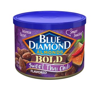 12PK Blue Diamond Almonds Sweet Thai Chili Flavored Snack Nuts 6oz