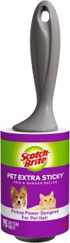 Scotch-Brite Pet Extra Sticky Hair Lint Roller, 95 Sheets