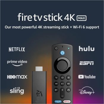 Amazon Fire TV Stick 4K Max Streaming Device, Wi-fi 6 Voice Remote