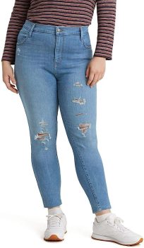 Levis Womens 720 High Rise Super Skinny Jeans, Plus Size