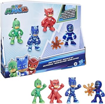 PJ Masks Night Time Mission Glow-in-The-Dark Action Figure Set