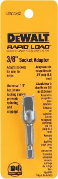 DEWALT DW2542 1/4-Inch Hex Drive to 3/8-Inch Socket Adapter