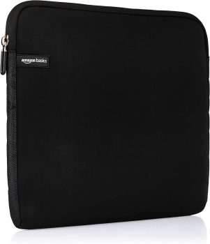 Amazon Basics 15.6-Inch Laptop Sleeve, Protective Case w/Zipper