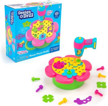 Educational Insights Design & Drill Flower Power Studio 50-Pieces