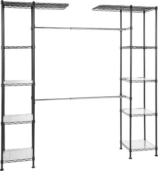 Amazon Basics Expandable Metal Hanging Storage Organizer Rack